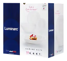 Сервіз Carine White 19 предметів Luminarc kuh0016212 - мініатюра 4