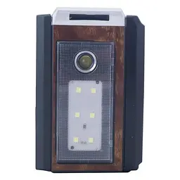 Радіоприймач переносний Golon RX-382 FM/AM/SW з ліхтарем LED Коричневий (1931177197) - мініатюра 6