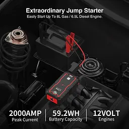 Пуско Зарядний Пристрій 2000А 12В Jump Starter UTRAI Jstar One Пусковий пристрій Джамп Стартер Бустер Авто - мініатюра 3