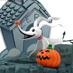 Фігурка Nightmare Before Christmas Zero 0 - мініатюра 5