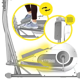 Орбітрек електромагнітний Cornix Fiona White/Grey - мініатюра 4