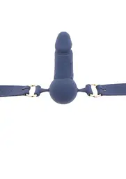 Кляп у вигляді фалоса Silicone Penis Ball Gag Blue SCALA 30-17359-X-BLUE 100290 - мініатюра 4