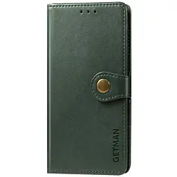 Шкіряний чохол-книжка GETMAN Gallant (PU) для Xiaomi Redmi 9 Зелений