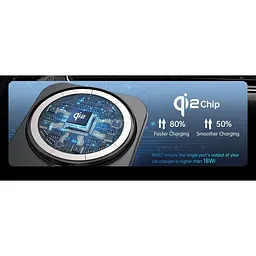 Автотримач із бездротовою зарядкою Choetech Qi2 15W Black (T231-F-XACBK) [127164] - мініатюра 7