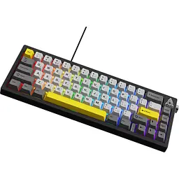 Клавіатура Ajazz AK650 Moon Yellow Switch USB UA Black/Grey/Yellow (AK650-MY-GWY) - мініатюра 3
