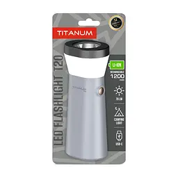 Портативний світлодіодний ліхтарик Titanum TLF-T20, 70Lm Gray (28734-000)