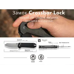 Ніж складаний кишеньковий Civivi Yonder, (7.3 см) 14C28N / Micarta темно-сірий - мініатюра 13