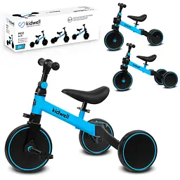 Біговел велосипед Kidwell 3 в 1 Pico Blue - мініатюра 4