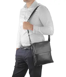 Шкіряна сумка через плече Tiding Bag A25F-8873A - мініатюра 6