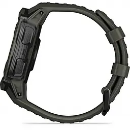 Тактичний годинник Garmin Instinct 2X Solar Tactical Edition - Black з чорним силіконовим ремінцем - мініатюра 2