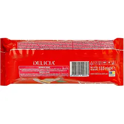 Печиво здобне збивне Delicia Деліція у молочній глазурі зі смаком вишні 135 г - мініатюра 2