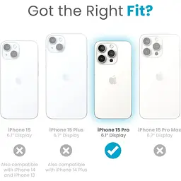 Чохол прозорий протиударний Speck Presidio Clear Case MagSafe для Apple Iphone 15 Pro (6.1") 150559-3240 - мініатюра 7
