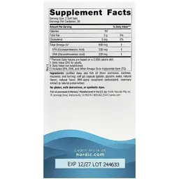Вітамінно-мінеральний комплекс Nordic Naturals Омега-3, 690 мг на порцію, смак лимона, Omega-3, 60 гелевих кап (NOR-01760) - мініатюра 2