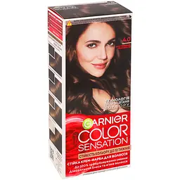 Фарба для волосся Garnier Color Sensation відтінок 4.0 каштановий перламутр 110 мл (C5652278) - мініатюра 7