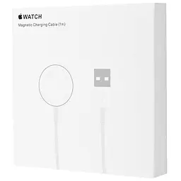 БЗП Magnetic Fast Charger to USB-A Cable for Apple Watch (AAA) (box) White - мініатюра 4