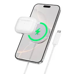 Заряджання Qi2.2 HOCO Fast magnetic wireless fast charger CW63 Pro | 25W Max |