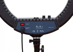 Професійне селфі-кільце LED лампа No Brand RL-18 II 55W USB WiFi Bluetooth 45см із дзеркалом та пультом (1892278394) - мініатюра 8
