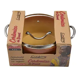 Каструля Heinner Ceramica Do Brazil, зі скляною кришкою, 24 см, 4,2 л (HR-BET-ERH24S) - мініатюра 4
