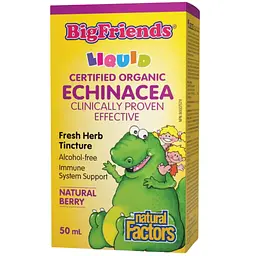 Ехінацея Natural Factors BigFriends Echinacea Alcohol-Free Fresh Herb Tincture for Kids 50 мл