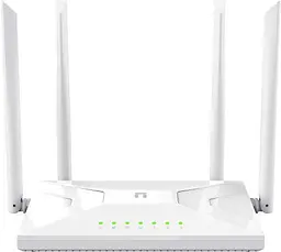 Роутер Netis NC21, білий, AC1200 (2.4GHz до 300 Mbps, 5GHz до 867 Mbps), 3xLan, 4 зовнішні незнімні антени