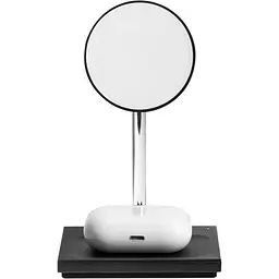 Бездротовий зарядний пристрій Native Union Snap Magnetic Wireless Charger Black (SNAP-2IN1-WL-BLK) - мініатюра 2