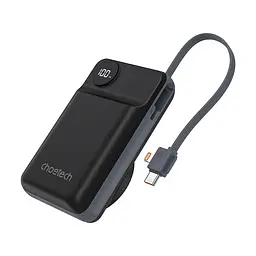 Повербанк 20000mAh Choetech B696 Black QC3.0 PD3.0 бездротова зарядка смартфонів та Apple Watch (43-00132)