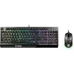 Комплект клавіатура + миша MSI Vigor GK30 Combo UA Black [S11-04UA212-CLA] [122966] - мініатюра 2