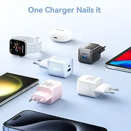 Зарядний пристрій 2xUSB 30W (USB-A/USB-C) + USB-C cable М-М Black Vention - мініатюра 5