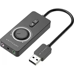 Звукова карта Vention USB Audio USB - 3х3,5 мм jack 0.15m Volume Control (CDRBB)