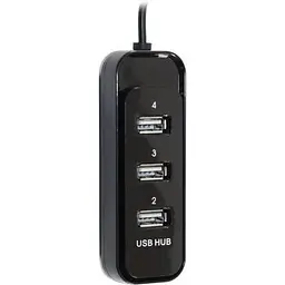 Хаб Usb Atcom TD4006, білий, Usb 2.0 - 4xUsb 2.0, кабель 12 см (10726)