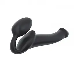 Безремневий страпон Strap-On-Me M, 15,6 см (чорний) - мініатюра 2