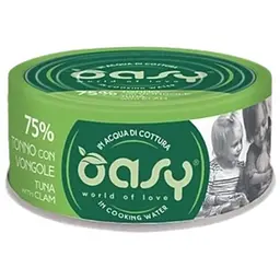 Вологий корм Oasy Cat Wet More Love для дорослих котів тунець з молюском 70 г