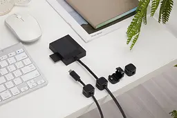 Органайзер для кабелів з магнітним кріпленням OfficePro Black (CM002B) - мініатюра 5