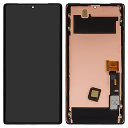 Дисплей для Google Pixel 6 Pro, чорний, з рамкою, OLED GLUOG, G8VOU