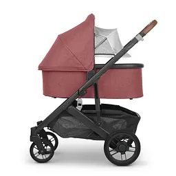 Прогулянкова коляска Uppababy Cruz V2 - Lucy + люлька Uppababy Carrycot Lucy Rosewood Melange Carbon Frame - мініатюра 10