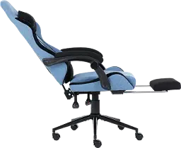 Геймерське крісло GT Racer чорне зі світло-синім (X-2324 Fabric Light Blue/Black Suede) - мініатюра 4