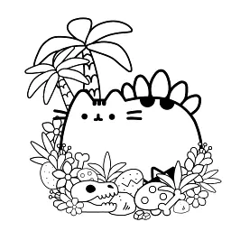Розмальовка Pusheen - - мініатюра 6