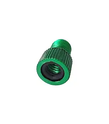Перехідник для ніпеля з FV (Presta) на AV (Schrader) зелений (G0001140) - мініатюра 2