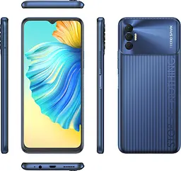 Смартфон Tecno Spark 8p (KG7n) 4/64GB Atlantic Blue - мініатюра 5