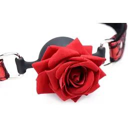Кляп Master Series Eye-Catching Ball Gag With Rose - мініатюра 3