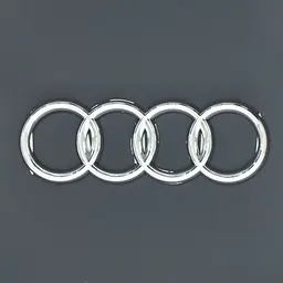 Емблема для Audi 80 задня / пластикова / скотч 140 x 46 мм