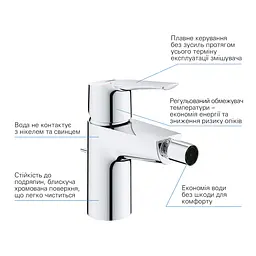 Змішувач для біде Grohe QuickFix Start 32560002, Хром - мініатюра 6