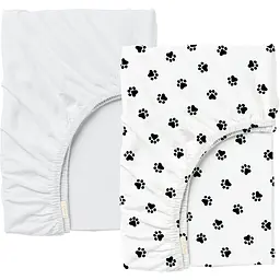 Набір простирадл на резинці Cosas Paws 60х120х12 см (SetSheet_Paws_White_120x60)