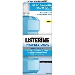 Ополіскувач для порожнини рота Listerine Professional Свіжий подих+ 500 мл - мініатюра 3