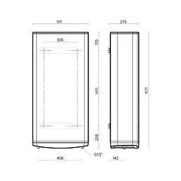 Бойлер Ariston VELIS TECH 80 EU (3100918) - мініатюра 4