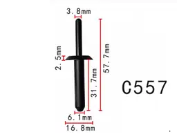 Заклепки пластикова Chrysler 4370138 6503860 Ford N804675S (C557)