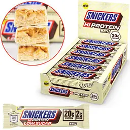 Шоколадний батончик Snickers Hi Protein Low Sugar White Chocolate Bar 57 г - мініатюра 6