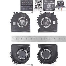 Вентилятори для HP Pavilion 15-DK TPN-C141, (пара CPU+GPU, ND85C16-18L03, ND85C16-18L02, Аналог) - мініатюра 3