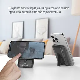 Повербанк ColorWay MagSafe 10000 mAh 22.5W Black (CW-PB100LPA3BK-WPDD) - мініатюра 7
