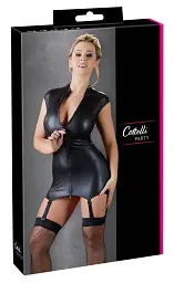 Міні-сукня Cottelli Party with Suspender Straps M (чорний) - мініатюра 13